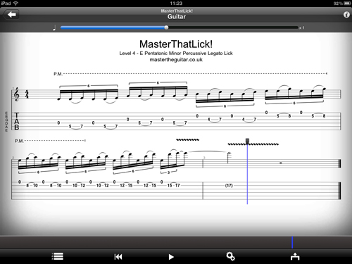 Guitar Pro on iPad