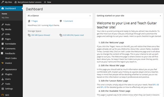 Your Dashboard
