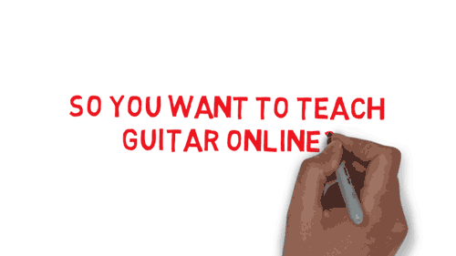 How to teach guitar online video